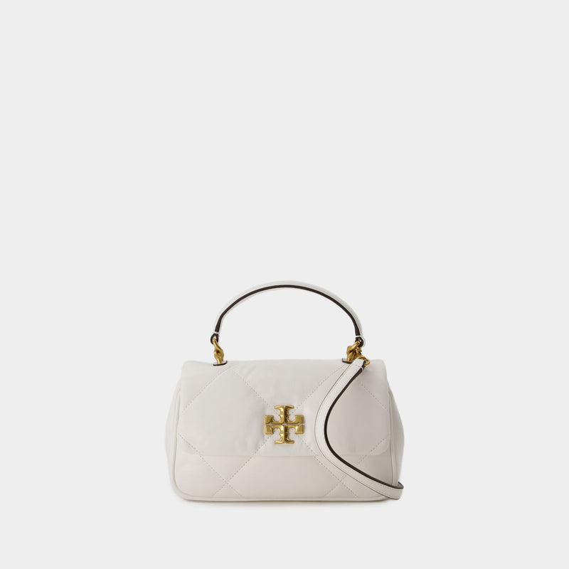 Tory Burch Kira Diamond Quilt Top Handle Purse in White | Lyst