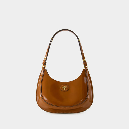 Robinson Crescent Hobo Bag - Tory Burch - Leather - Brown