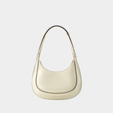 Robinson Crescent Hobo Bag - Tory Burch - Leather - White