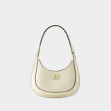 Robinson Crescent Hobo Bag - Tory Burch - Leather - White