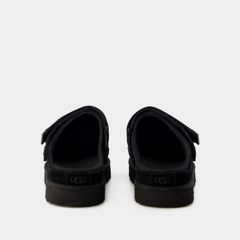 W Goldenstar Slides - UGG - Leather - Black