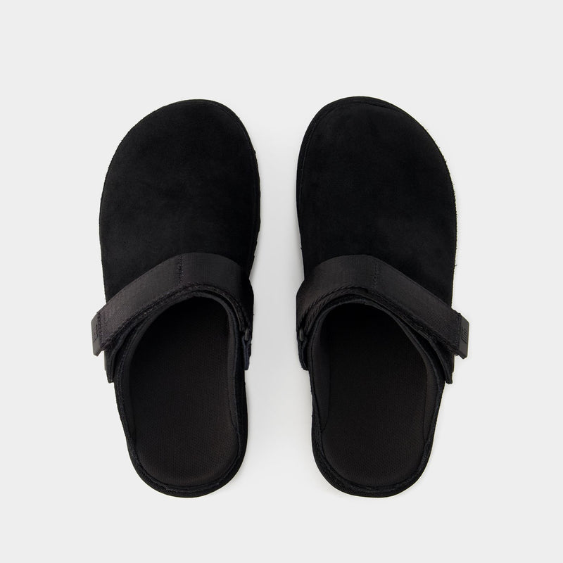 W Goldenstar Slides - UGG - Leather - Black