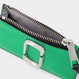Top Zip Multi Wallet in Fern Green Multi Leather