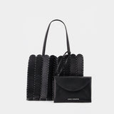 Pacoio Tote in Black Leather