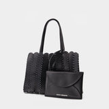 Pacoio Tote in Black Leather