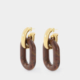 Earrings in Gold-Tone Aluminium