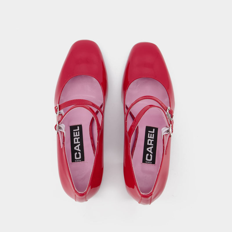 Alice Pumps - Carel - Red - Patent Leather