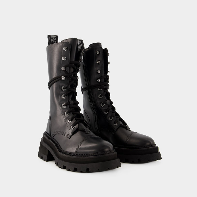 Ride Boots - Zadig & Voltaire - Leather - Black