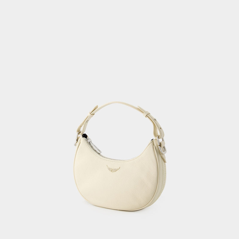 Moonrock Grained Hobo Bag - Zadig & Voltaire - Leather - White