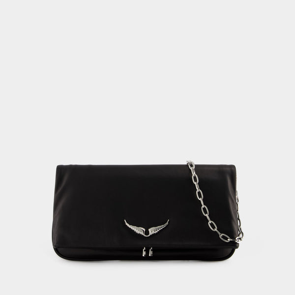 Rock Minimal Hobo Bag - Zadig & Voltaire - Leather - Black