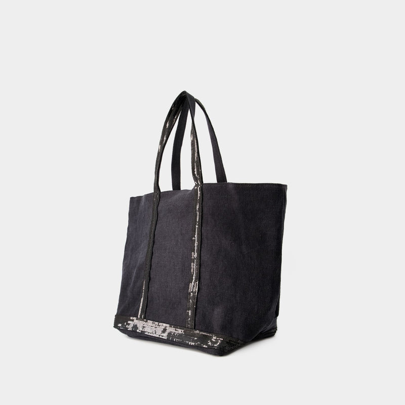 Cabas L Shopper Bag - Vanessa Bruno - Linen - Black