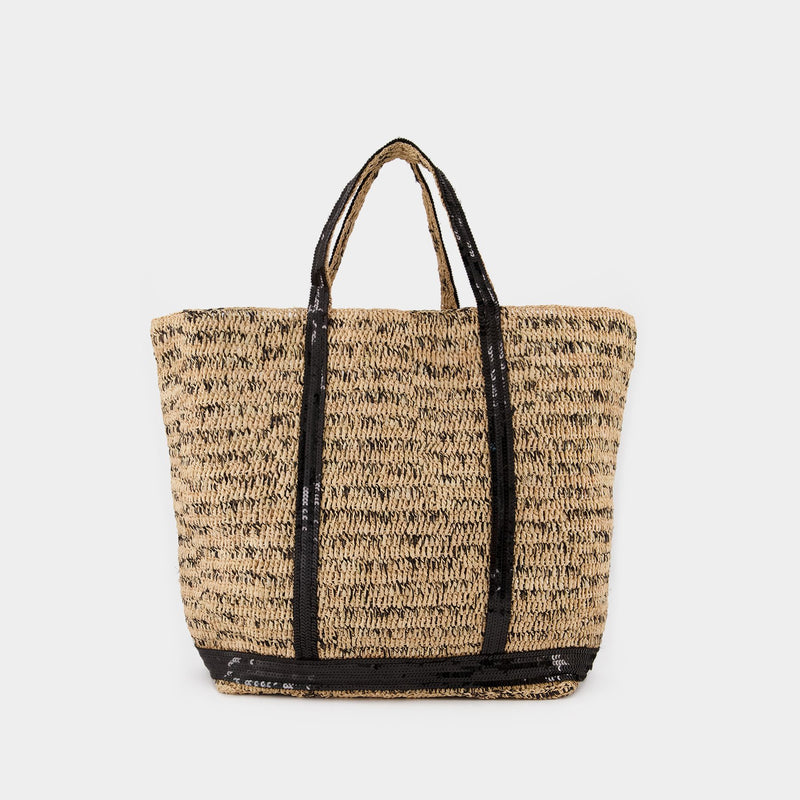 Cabas XL Tote Bag - Vanessa Bruno -  Mandarine - Linen