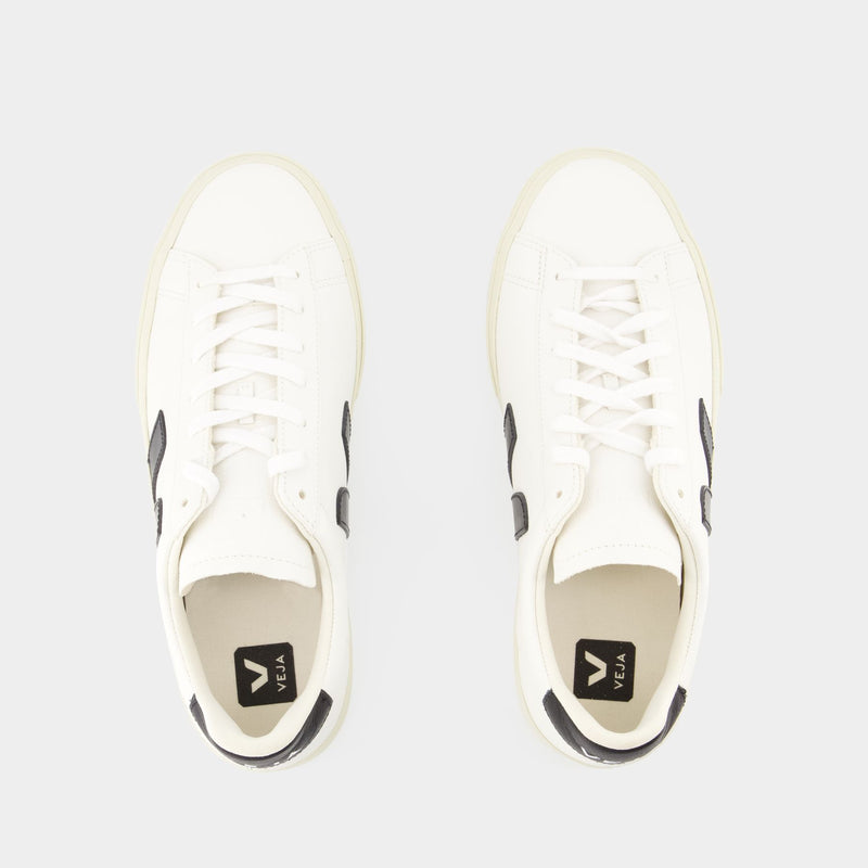 Campo Sneakers - Veja - White/Black - Leather