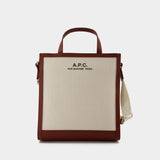 Camille Tote in Beige Cotton