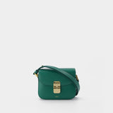 Grace Mini Bag in Green Leather