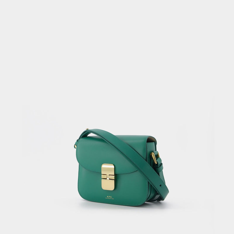 Grace Mini Bag in Green Leather