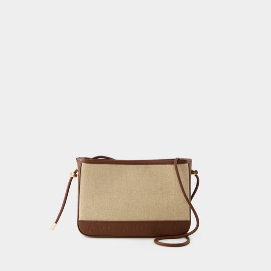 Helene Shoulder Bag - A.P.C. - Canvas - Hazelnut