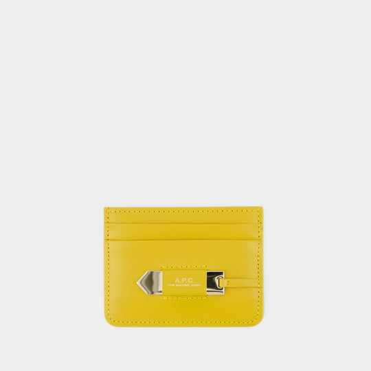 Charlotte Cardholder - A.P.C - Leather - Yellow