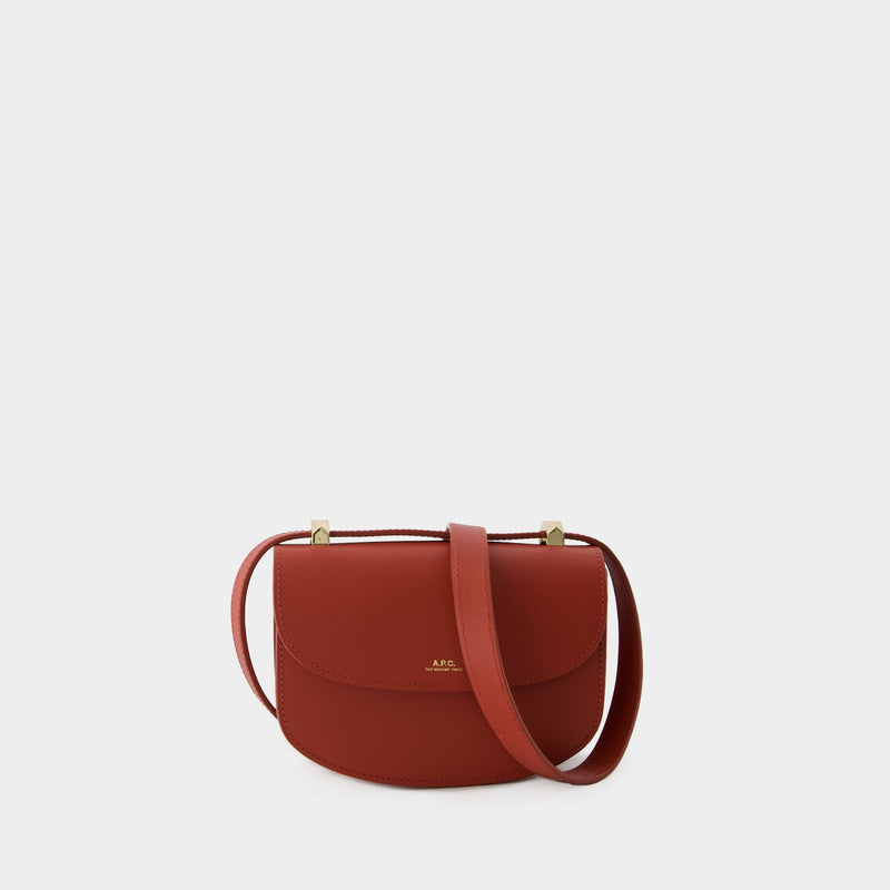 Geneve Mini Crossbody - A.P.C. - Leather - Smoked Red