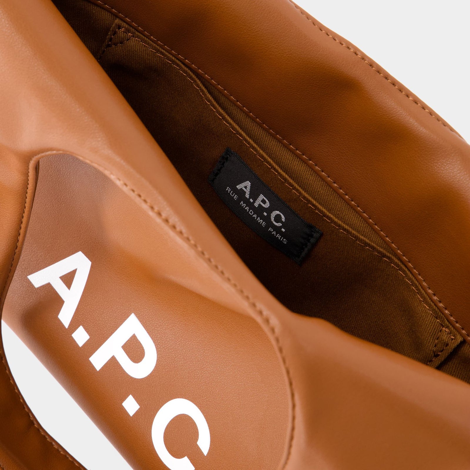 トートバッグ Ninon Small Tote Bag - A.P.C. - Synthetic - Hazelnut 3613061462747_INSIDE_7986cfcc4