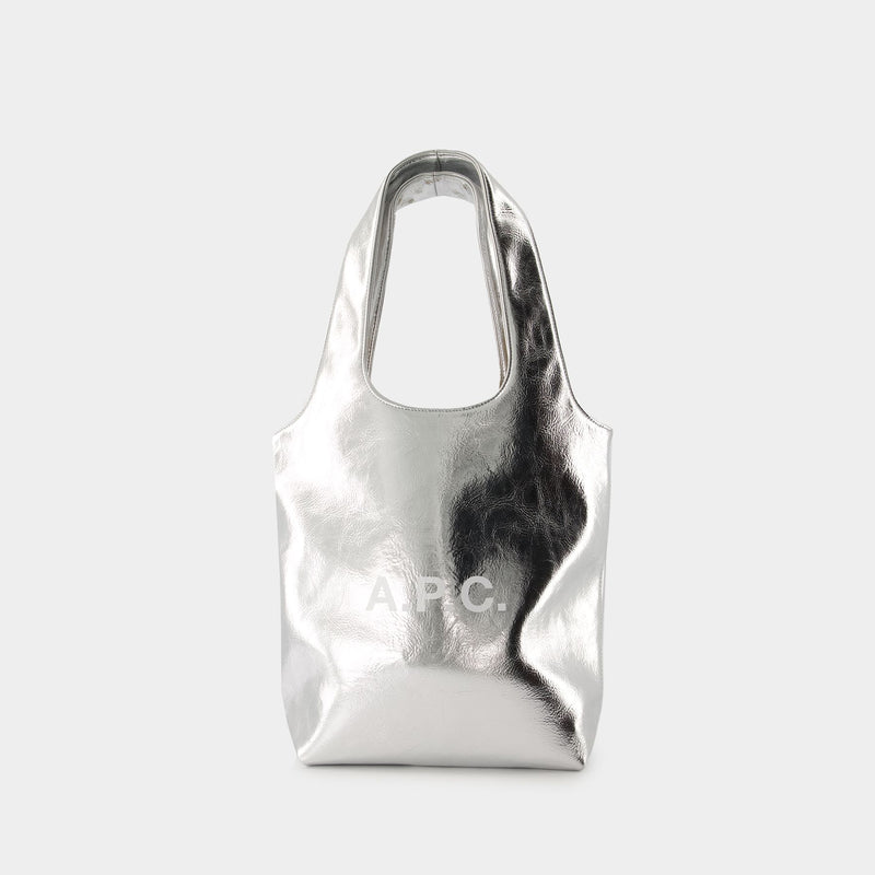 Ninon Small Tote Bag - A.P.C. - Synthetic - Silver