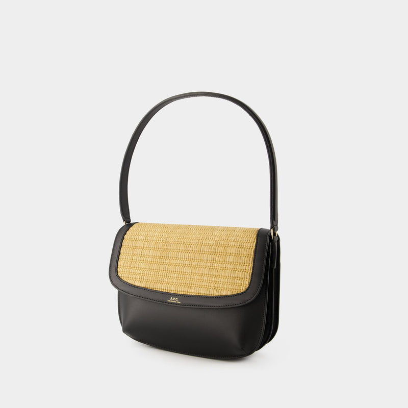 Sarah Shoulder Bag - A.P.C. - Leather - Black