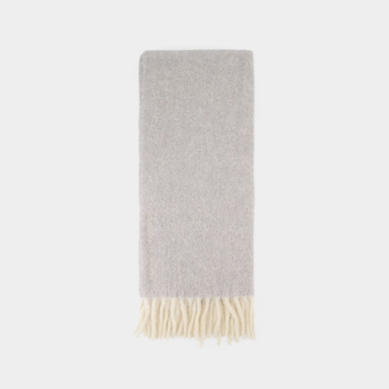 Firna Scarf in Mixed Fabrics/Grey