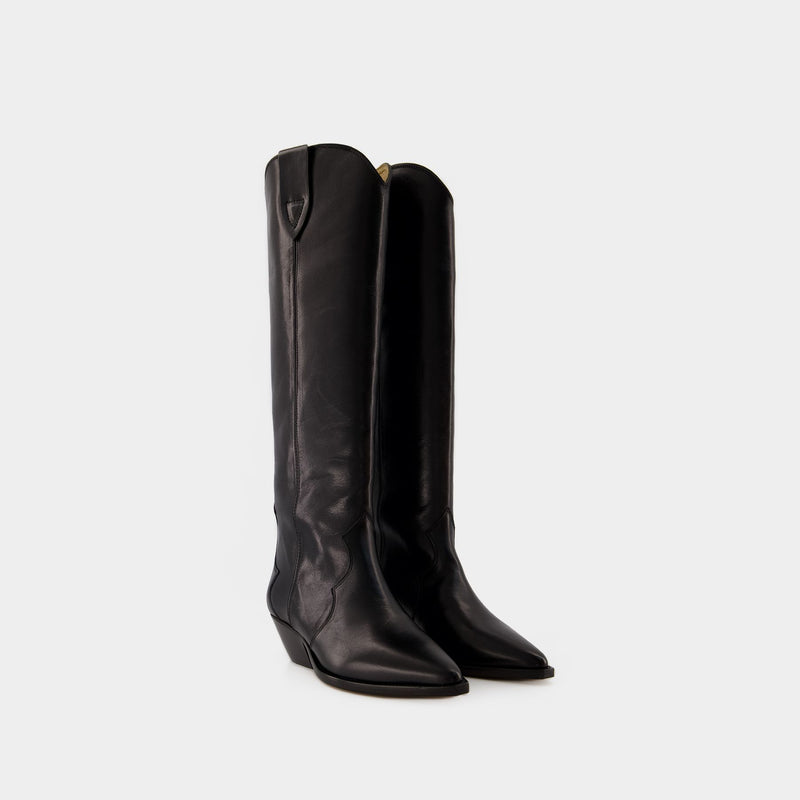 Denvee-Gz Boots - Isabel Marant - Leather - Black
