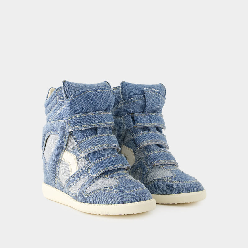 Bekett Sneakers - Isabel Marant - Cotton - Light Blue