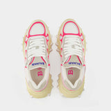 B-East Sneakers - Balmain - White/Bright Pink - Leather