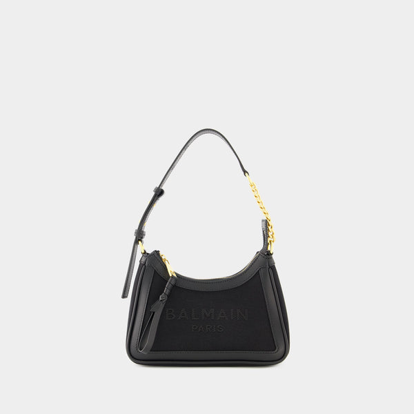 B-Army Shoulder Bag - Balmain - Leather - Black