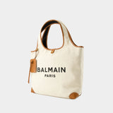 B-Army Grocery Shopper Bag - Balmain - Canvas - Beige
