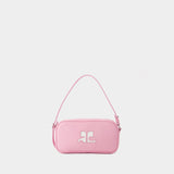Baguette Hobo Bag - Courreges - Leather - Candy Pink