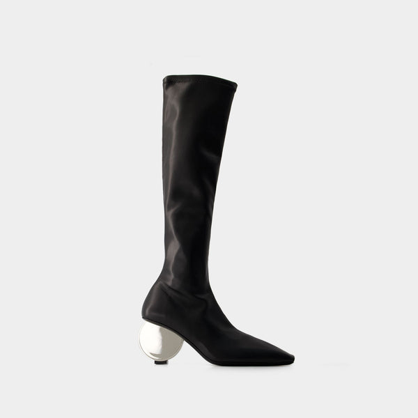 Circle Boots - Courreges - Synthetic Leather - Black