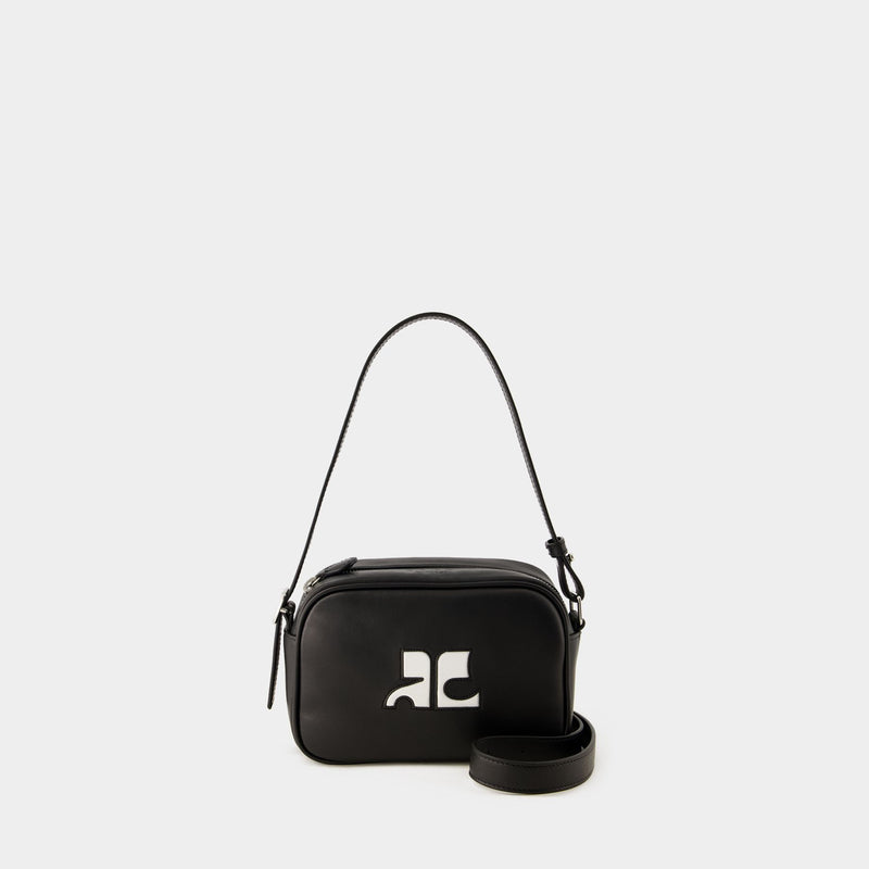 Réedition Camera Bag - Courreges - Leather - Black
