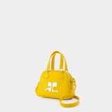 Mini Bowling Bag - Courreges - Leather - Yellow