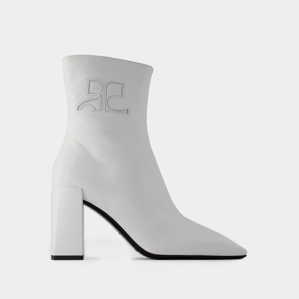 Heritage Ankle Boots - Courreges - Leather - Heritage White