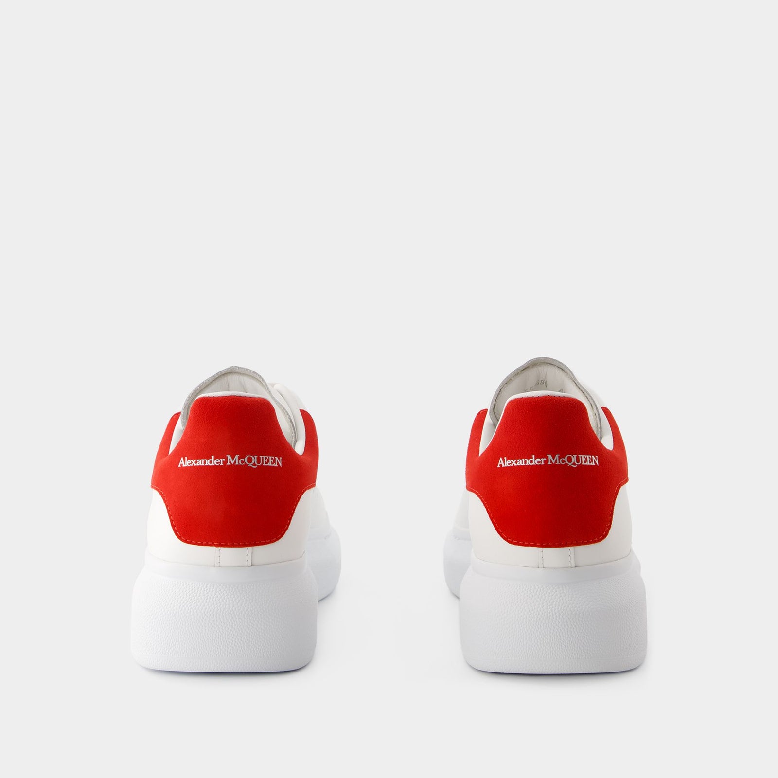 Oversized Sneakers Alexander Mcqueen Leather White Red