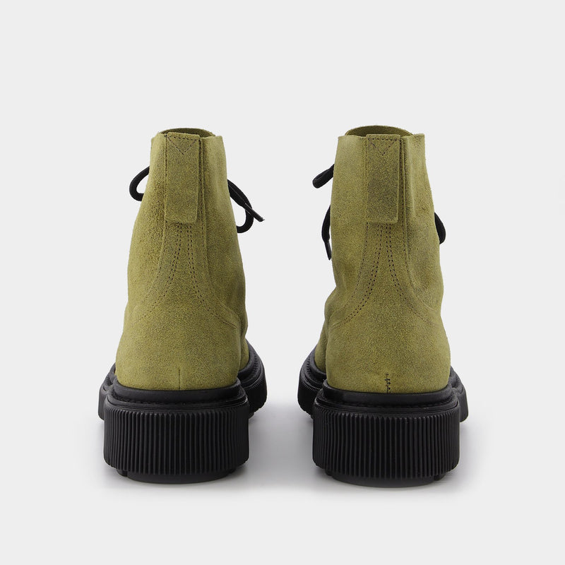 Type 165 Ankle Boots in Khaki Leather