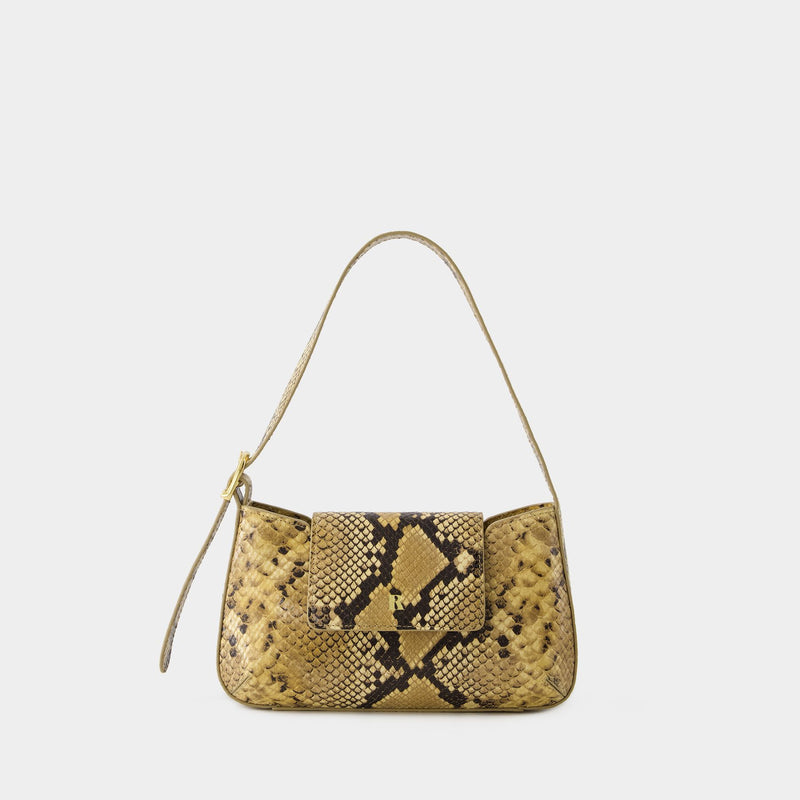 Baguette Shoulder Bag - Rouje - Leather - Naturel Python