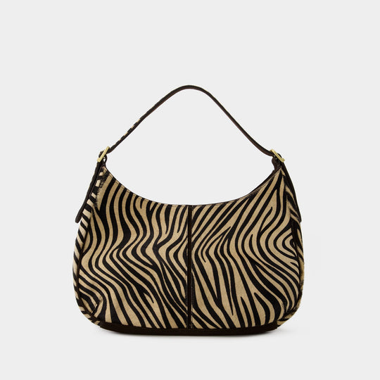 Big Hobo Bag - Rouje - Leather - Beige Zebra