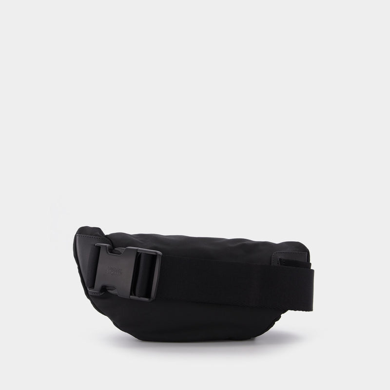 Belt Bag in Black Fabric