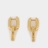 B Chain Xs Earp Earring - Balenciaga -  Slick Gold