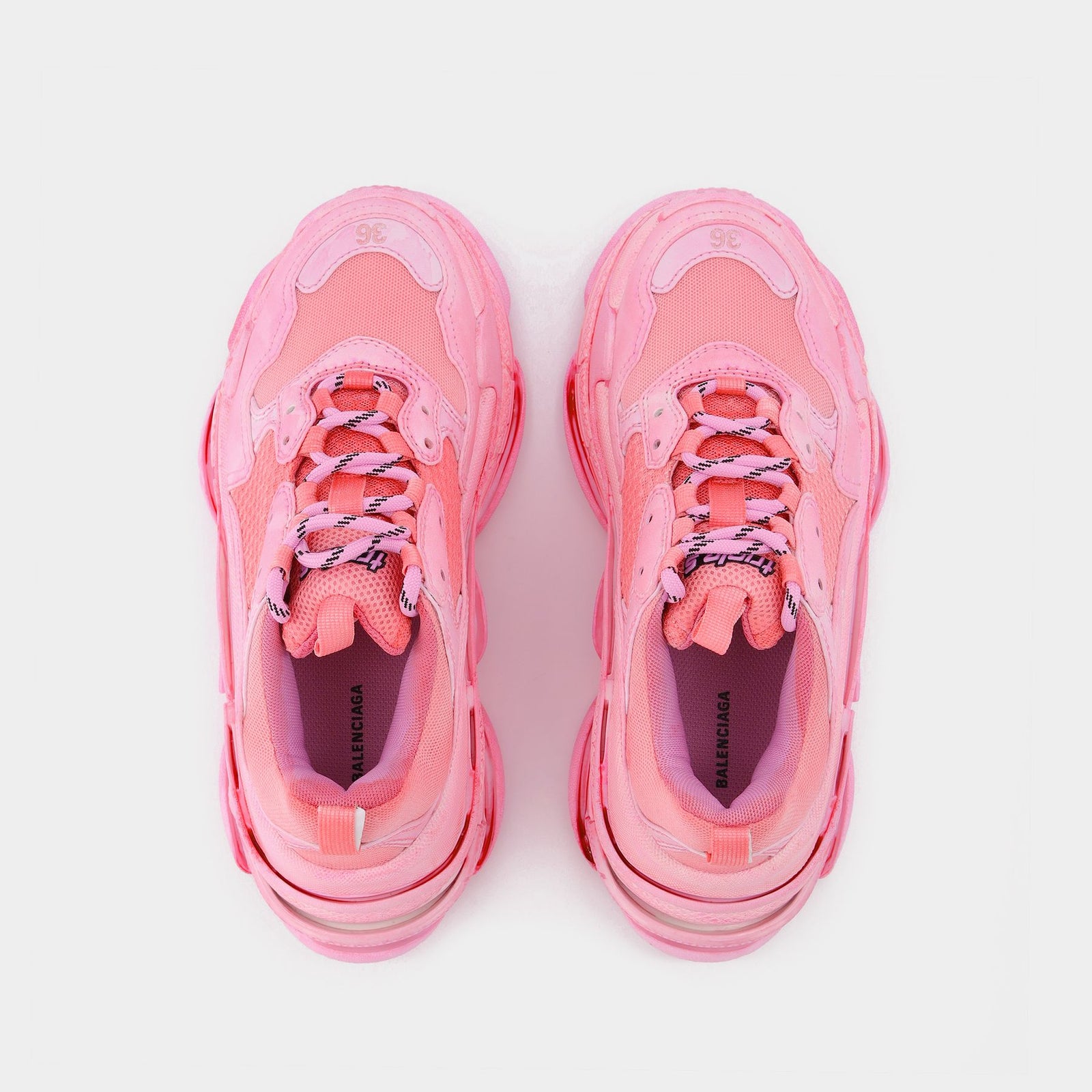 Pink triple s best sale