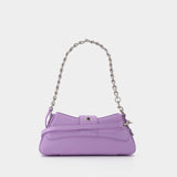 Lindsay Bag in lilac leather