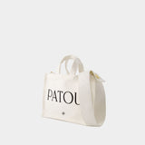 Patou Small Tote Bag - Patou - Cotton - Cream