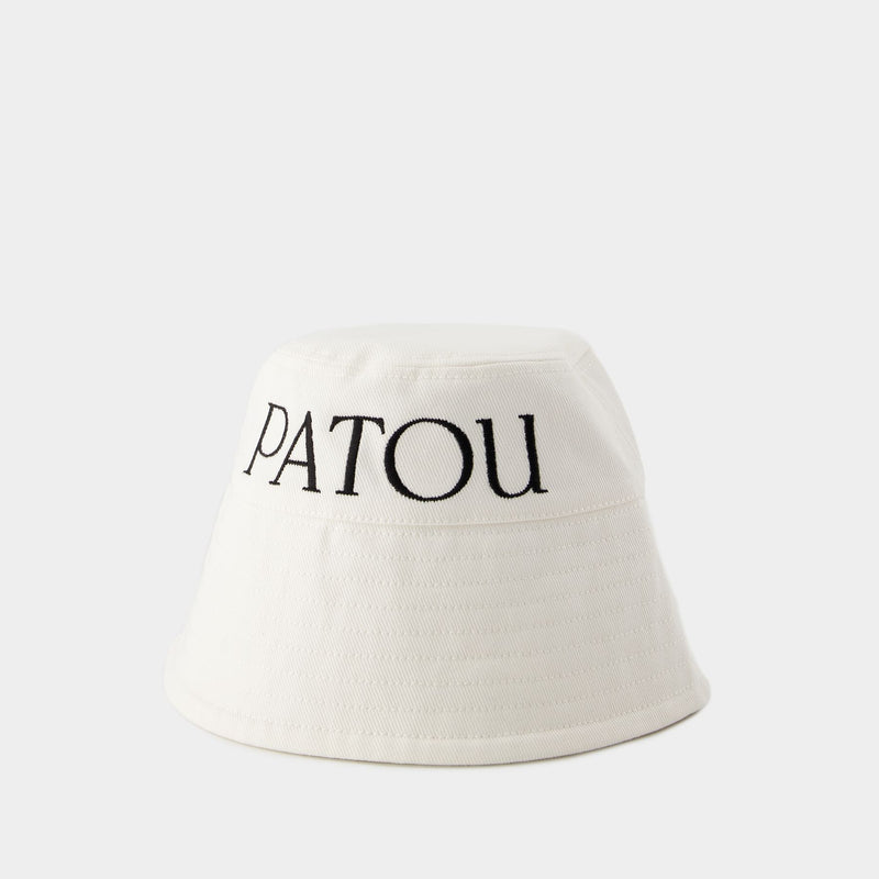 Patou Bucket Hat - PATOU - Cotton - White