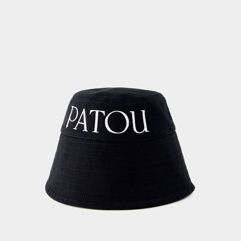 Patou Bucket Hat - PATOU - Cotton - Black