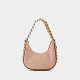 Frayme Hobo Zip Tiny in pink synthetic leather