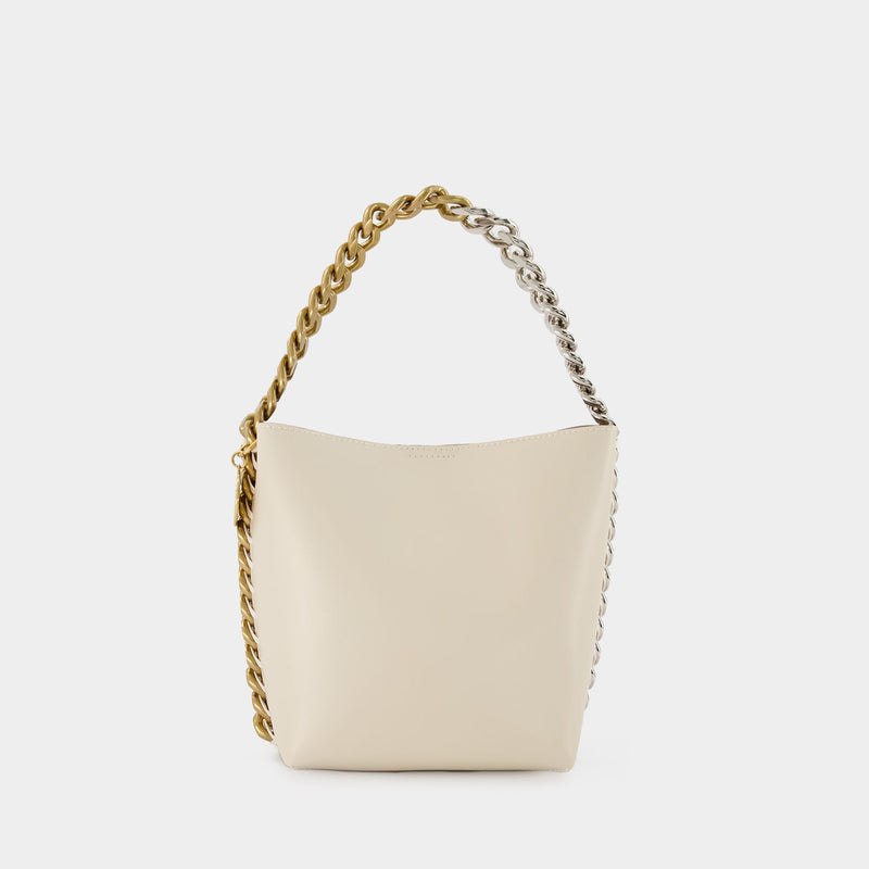 Frame Bucket Hobo Bag - Stella Mccartney -  White Pur - Leather Vegan